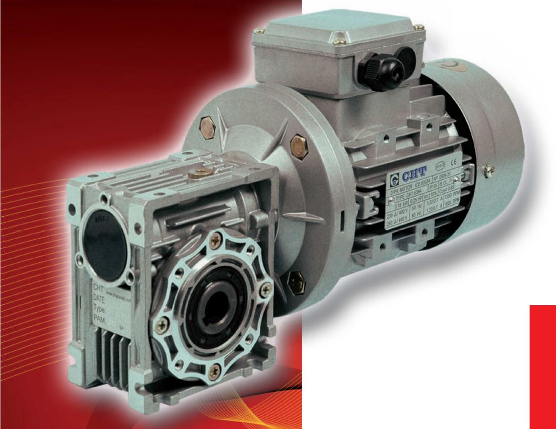 CHM75 - Réducteur à roue et vis sans fin pour moteur IEC avec rapport de réduction 7.5 à 100_0