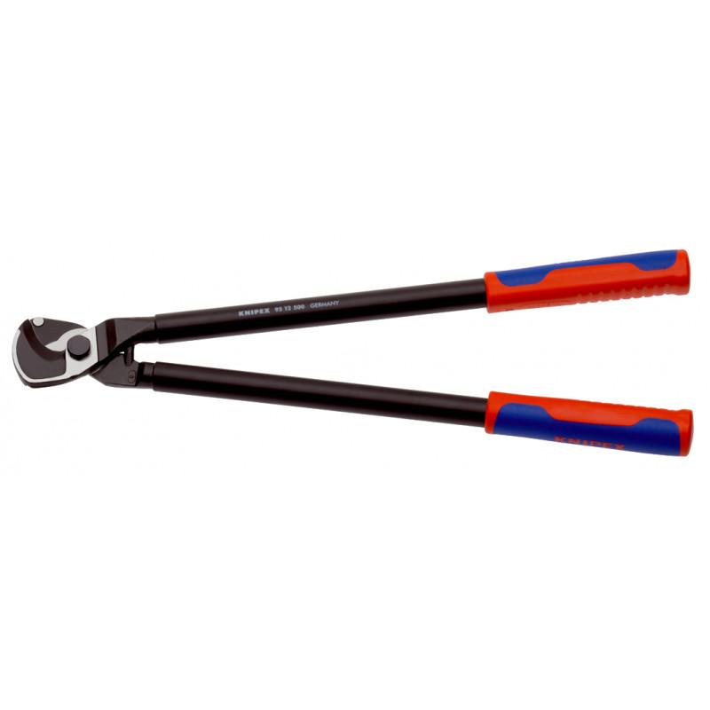 Coupe-câbles 500mm - Ø27mm/150mm² Cu/Al - Gainage bi-matière - KNIPEX | 95 12 500 - Faible poids et grande démultiplication_0