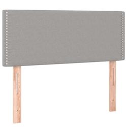 Décoshop26 - Tête de lit accessoire couchage chambre à coucher meuble 100 x 5 x 78/88 cm tissu gris clair TDL0203234 - gris 3000650688006_0