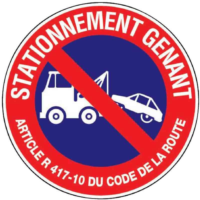 Disque plastique - Stationnement gênant - Marque Novap_0