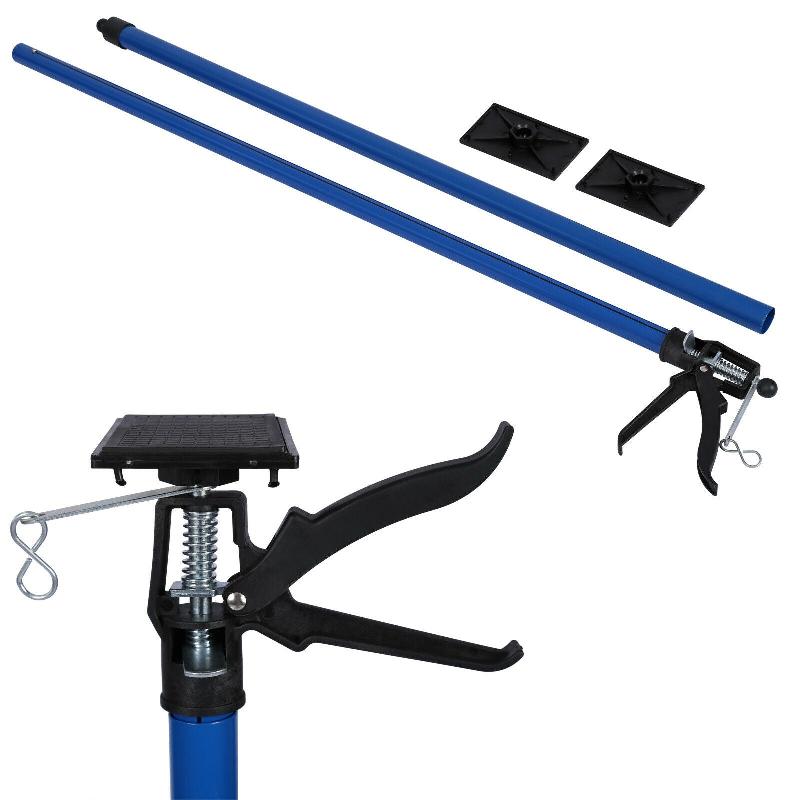 Étai de soutien - Support de plafond en acier - Tige télescopique 115-290 cm - Charge max. 30 kg - Bleu 16_0000509_0