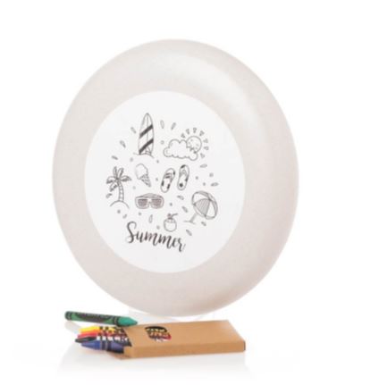 Frisbee personnalisable en canne à blé - Ashen 20369 - avec coloriage nature et accessoires inclus_0