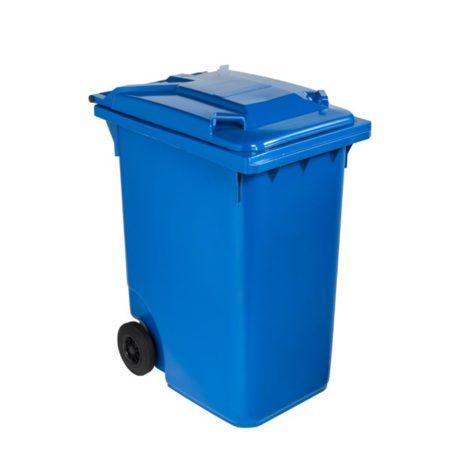 Hs010060013 - Poubelle extérieur plastique 360L - 2 roues - gris - HDPE anti-UV_0