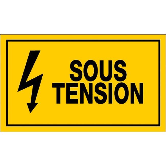 Panneaux rigides 330x200 mm jaune avertissements dangers - PNGPSC-NV10/SSTS_0
