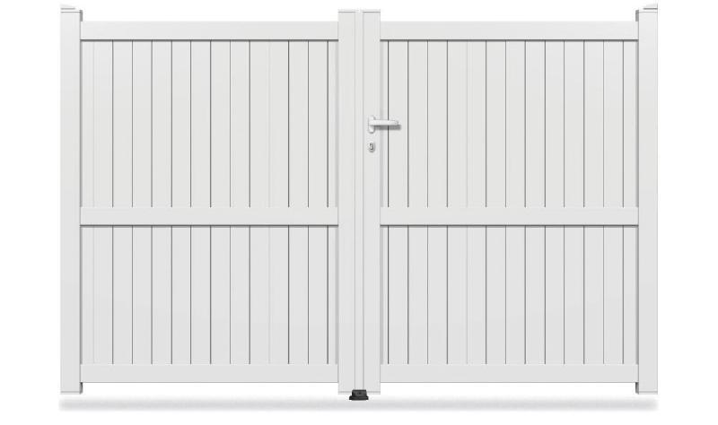 Portail battant aluminium plein OPC-103 - Dimensions et coloris au choix_0