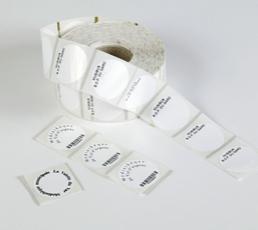 Rondelle adhésive de propriété pour DVD - Polyphane - Diamètre 37 mm - Transparent ou blanc - Réf. RB37B/RB37T_0