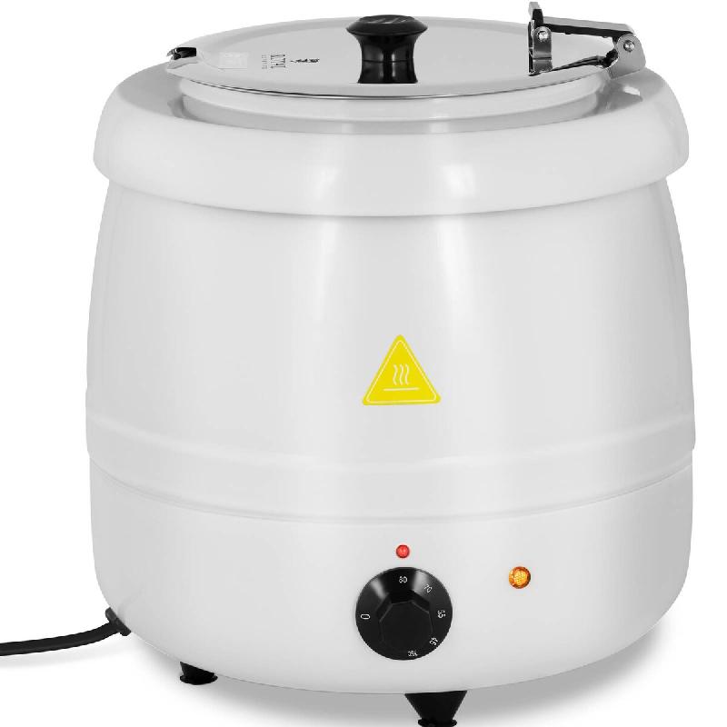 Royal Catering - Royal Catering RCST-9403 Soupi?Re Électrique Professionnelle Pro (400 W, 10 l, 35-80 °C, Blanc, Acier & Acier inoxydable) - 4062859_0