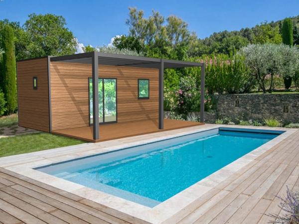 Bureau de jardin en bois