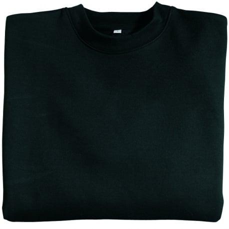 Sweat shirt noir KAUS manche longue - col rond - 60 % coton / 40 % polyester - Buck Up | KAUN_0