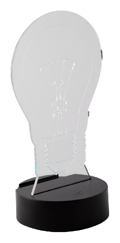 Trophée en acrylique - lampe LED multicolore - gravure laser incluse - minimum 25 pièces_0