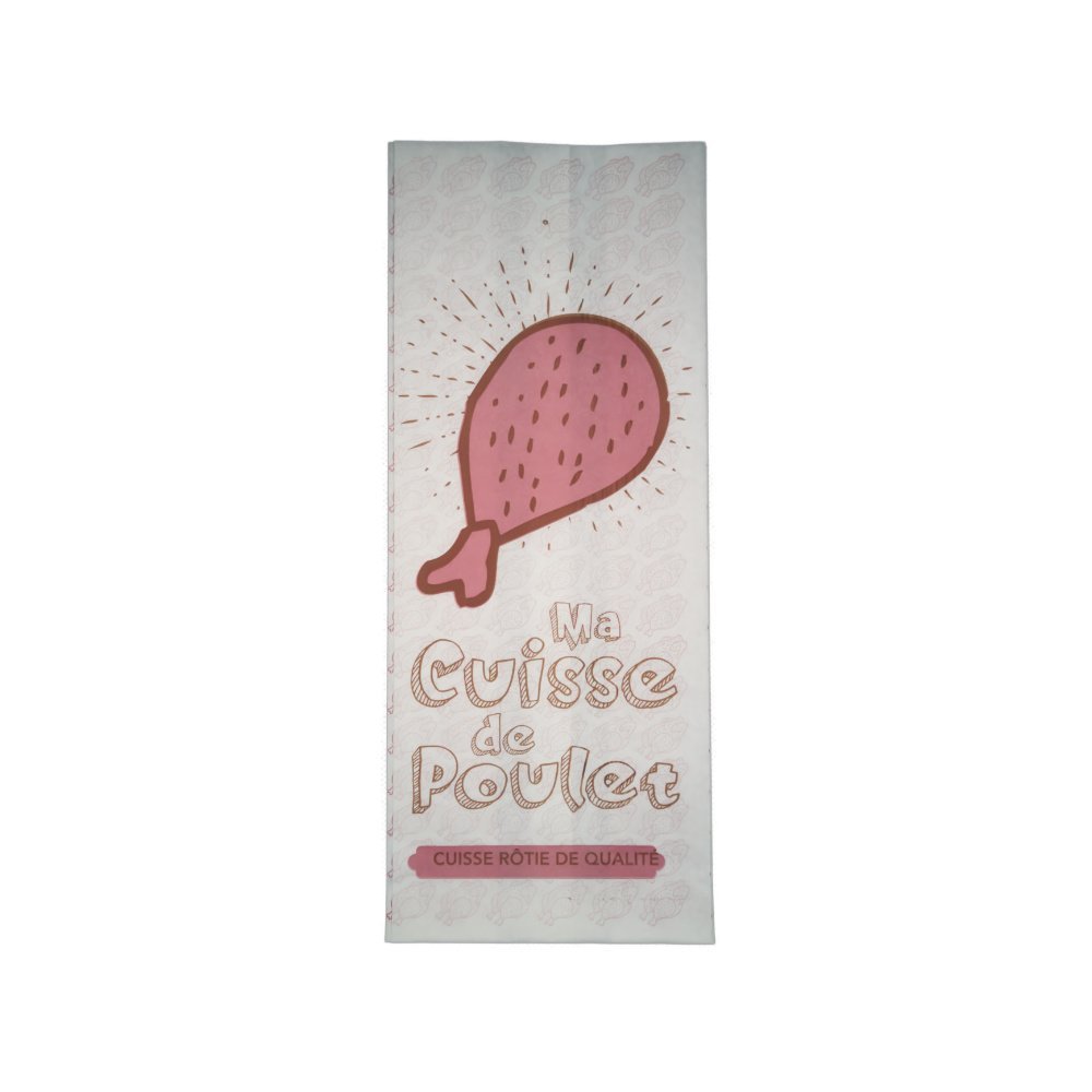 1000 sachets à cuisses rôties 12+8×30 cm - personnalisables - résistants jusqu'à +100°C - hermétiques et micro-ondables_0