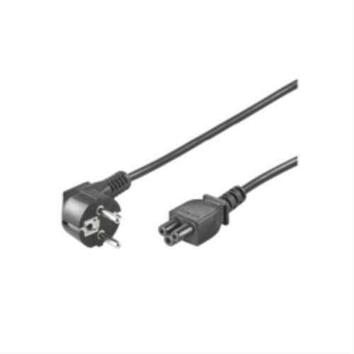 Cordon d'alimentation électrique Microconnect PE010850 - 5m - Connecteur coudé 90° - Noir_0