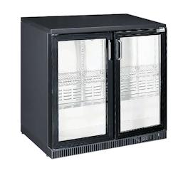 A.C.L - Arrière-bar réfrigéré 2 portes vitrées Battantes- Groupe Logé en bas - Skinplate - Avec éclairage LED - gris inox MM297852_0