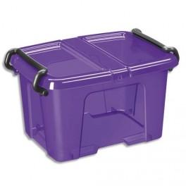 CEP BOITE DE RANGEMENT PLASTIQUE AVEC COUVERCLE CAPACITÉ 6 LITRES COLORI VIOLET