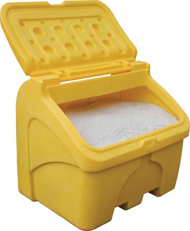 Coffre à sel ou sable en polyéthylène traité anti U. V - Stockage intérieur ou extérieur - Capacité 400 L_0