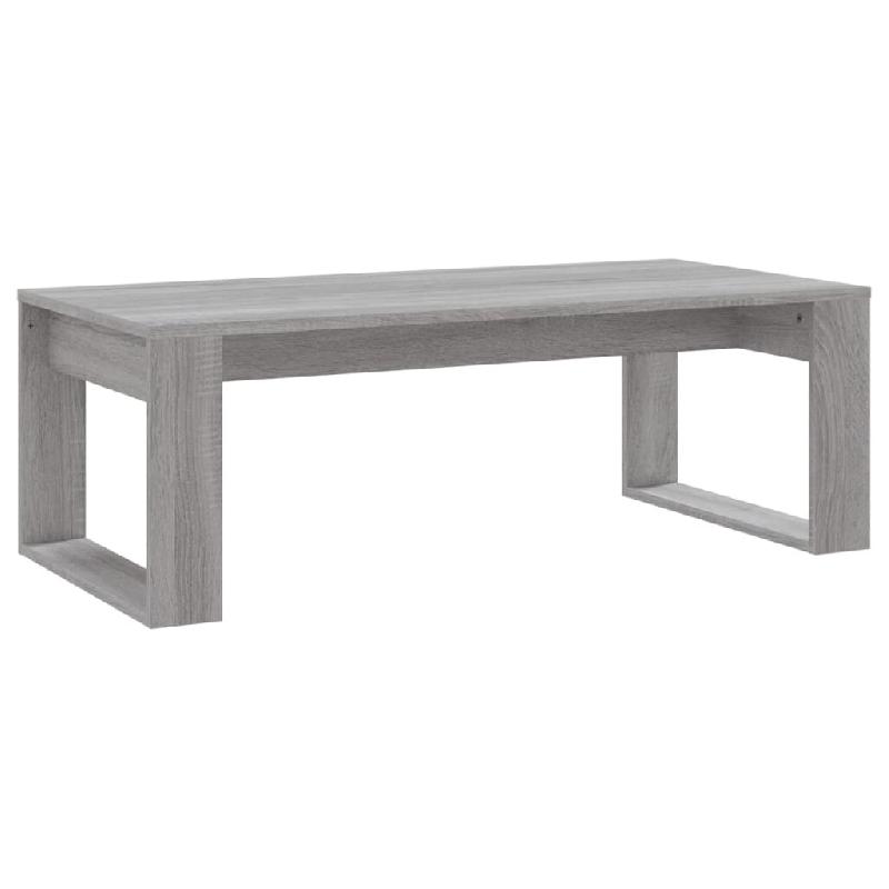 Décoshop26 - Table basse moderne minimaliste 102 x 50 x 35 cm bois d'ingénierie gris DEC039975 - gris Bois massif 3000264690426_0
