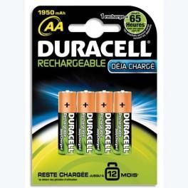 DURACELL BLISTER DE 4 ACCUS AAA/HR03 RECHARGEABLES ACTIVE CHARGE 4087842 + CCR