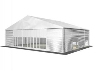Entrepôt modulaire de stockage / structure en aluminium / toiture en pvc / système d'éclairage / système d'aération / système de chauffage_0