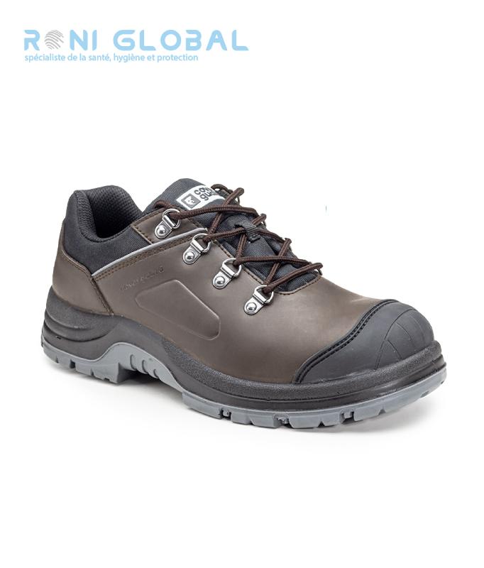 Chaussure basse de sécurité caramel S3 SRC - Flint Coverguard avec semelle anti-perforation et crampons saillants_0