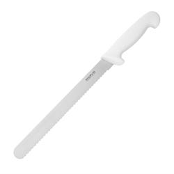 Hygiplas Couteau à Trancher Denté Blanc 255 mm - blanc inox C883_0