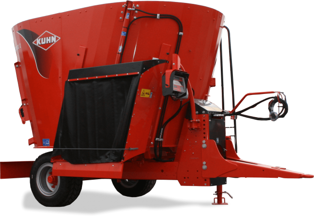 Mélangeuse traînée Euromix i 870 monovis - Kuhn - 1 vis verticale, 8 m³, distribution latérale_0