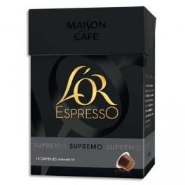 MAISON DU CAFE PAQUET DE 10 CAPSULES DE CAFÉ  L'OR ESPRESSO SUPREMO