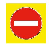 Panneau de répétition d'interdiction d'accès à contresens - B1j - pour bretelles de sortie d'autoroutes et routes à chaussées séparées_0