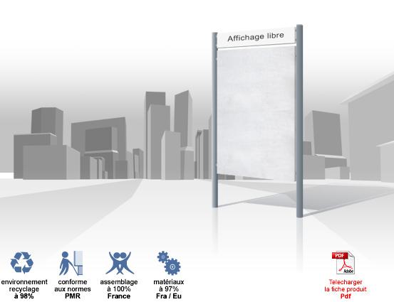 Panneaux d'affichage extérieur affi-libre 2v 2m² vertical_0