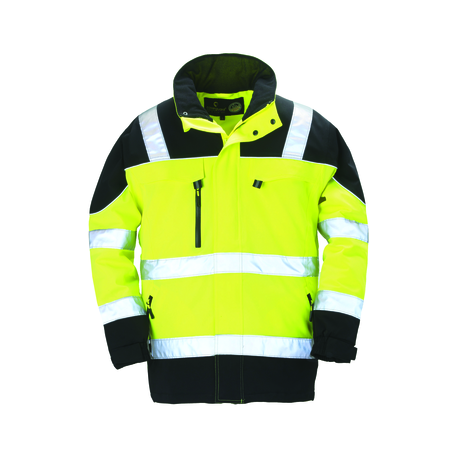 Parka TELEPORT hiviz - jaune et noir - respirante - Coverguard | 7TEPY_0