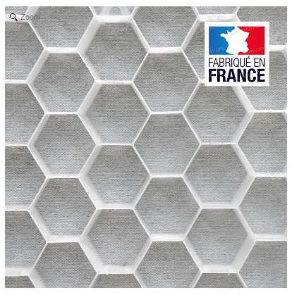 Plaque de stabilisation gravier Nidagravel blanc - 120x80cm - Haut. 29mm - 0.96 m² - Avec feutre géotextile_0