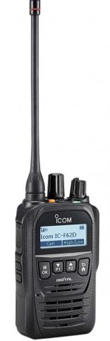 Portatif numérique IC-F62D - compact, étanche, 5W, 512 canaux, Bluetooth, PTI intégré_0