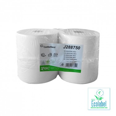 Rouleaux papiers toilettes maxi jumbo par lot de 6 qualité recyclée - a10003_0