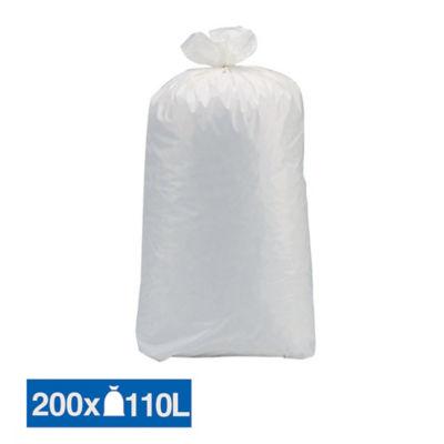 Sacs poubelle déchets lourds Tradition blancs 110 L, lot de 200_0