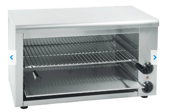 Salamandre inox type 800 - 50°C à 250°C - 3,6 kW - 800x450x470 (H) mm - Hendi HE264300_0