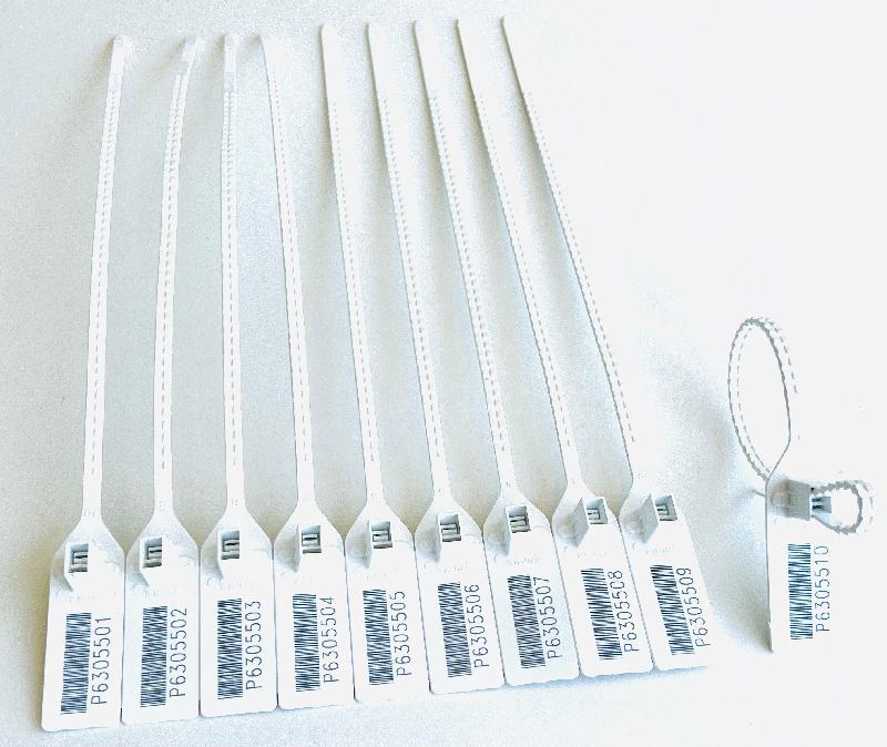 Scellé de sécurité biodégradable à tige plate avec double insert - 305219_0