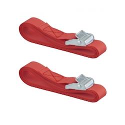 Thirard Lot de 2 sangles de serrage, 2.5m à boucle autoserrante, rouge - rouge 3150262906026_0