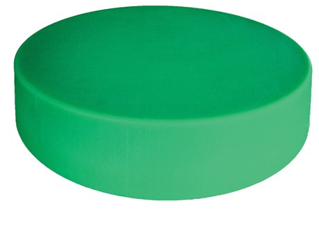 BILLOT ÉPAIS ROND POLYÉTHYLÈNE VERT 45 CM