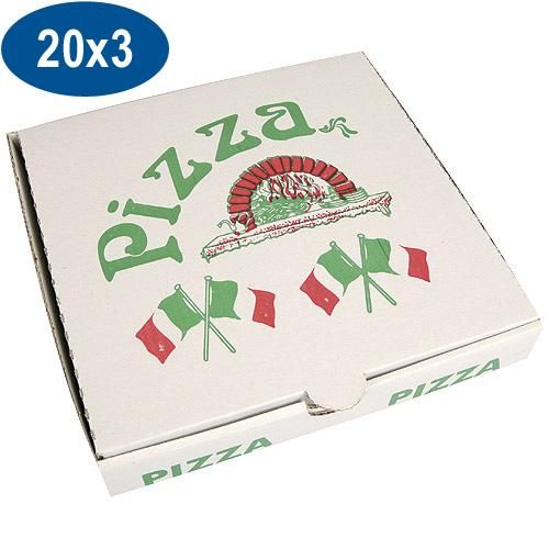 BOITE PIZZA EN CARTON   20X20X3 CM