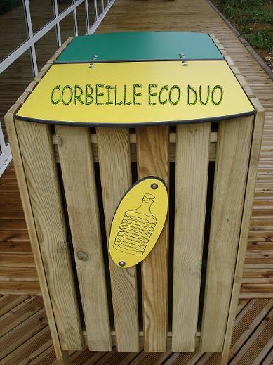 CORBEILLE EN BOIS TRI SÉLECTIF ECO DUO_0