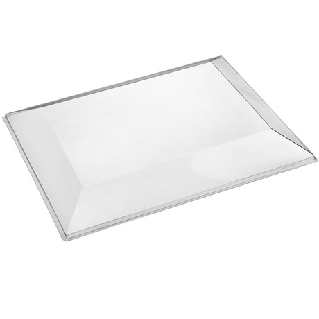 COUVERCLE PLASTIQUE TRANSPARENT POUR ASSIETTE DIAMANT 22.5 X 22.5 CM (VENDU PAR 100)