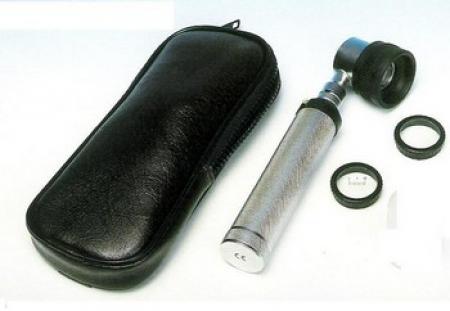 Dermatoscope en trousse - Ref 77000 - avec 2 lentilles de contact dont 1 graduée_0
