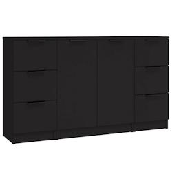Helloshop26 - Buffet bahut commode armoire meuble de rangement organisateur cuisine salle de séjour salons 3 pcs bois d'ingénierie 02_0037149 - 3000_0