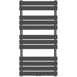 Helloshop26 - Radiateur sèche-serviettes salle de bain montage mural 120 x 60 cm anthracite 01_0000039 - 3000061731537_0