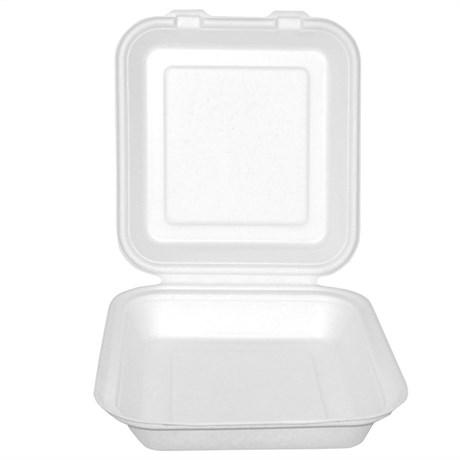 MEDIUM BOXE BIONIC 1 COMPARTIMENT 20X20X7.5 CM CELLULOSE BLANC (VENDU PAR 200)