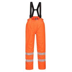 Portwest - Pantalon de pluie doublé Bizflame HV Orange Taille M - M orange textile S781ORRM_0