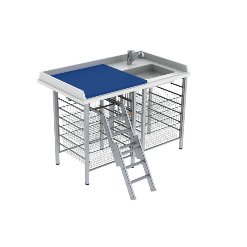 Table à langer pour handicapé - Granberg - bébé, 140x80 cm avec lavabo et accessoires - 327-141-021_0