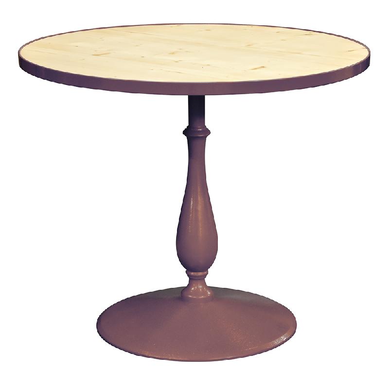 Table de restauration - Piétement balustre 55 - Plateau carré ou rond de 75 à 130 cm_0