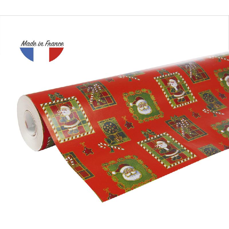 ALLIANCE 60G, RL 50X0,70M PÈRE NOËL MOSAÏQUE - ROUGE/VERT