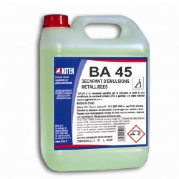 BA 45 - Décapant d'émulsions métallisés pour sols résistants aux alcalis - utilisation en autolaveuse_0