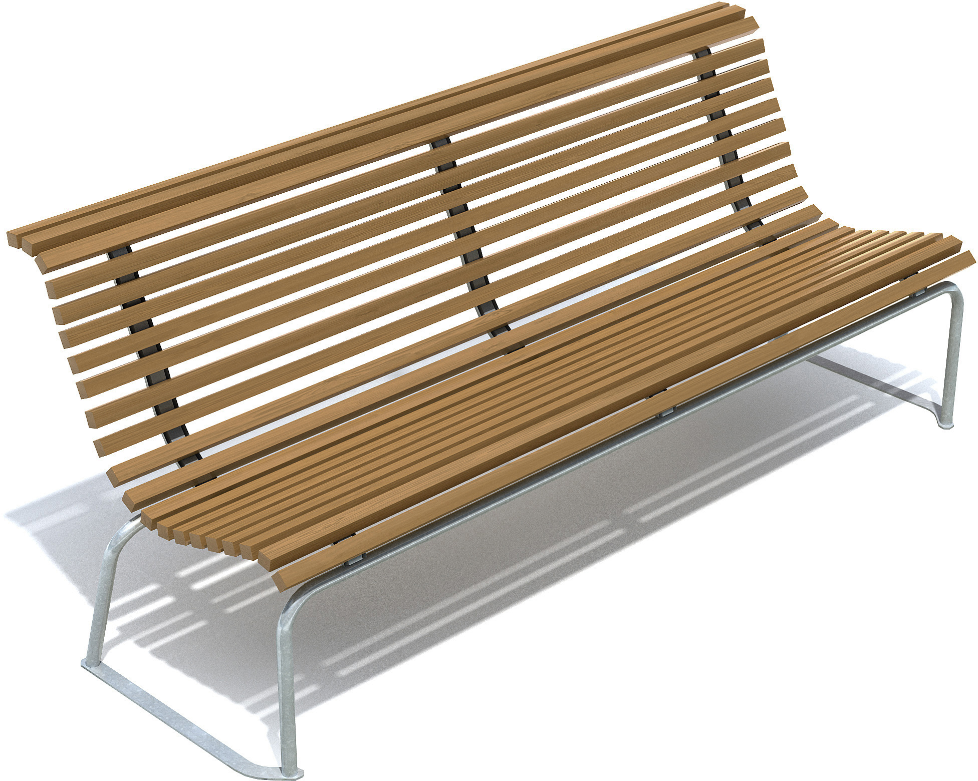 Banc public Stockholm - Hags réf 8037128 - 2100 mm de long, 800 mm de large et 40 kg_0
